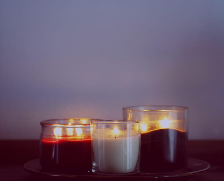 A cluster of candles.